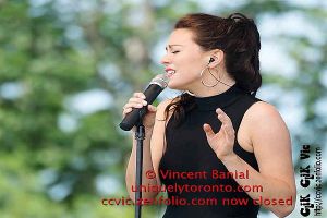 Photo of Vanessa Marie Carter performing at Woodbine Park in Toronto by Vincent Banial