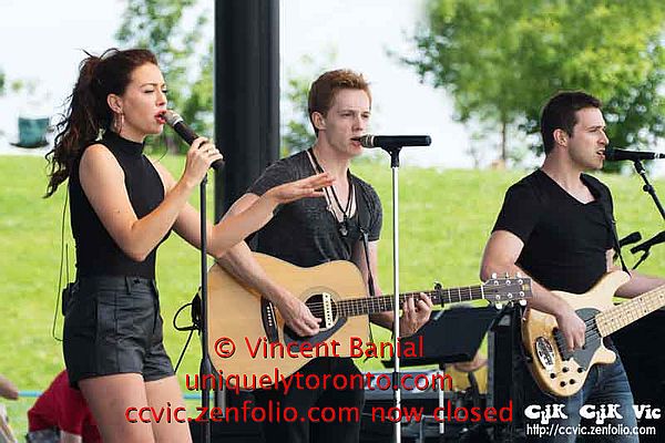 Photo of "Vanessa Marie Carter", "Al Rowe" and "Josh Patrick" performing at Woodbine Park by Vincent Banial