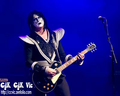 Photo of Michael Moodrey with DESTROYER performing at the CNE Midway Stage