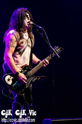 Photo of Ian Kurz on Guitar and Vocals with DESTROYER at the CNE Midway Stage