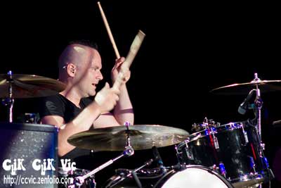 Photo of Chuck D Keeping on Drums with Big Wreck. Photo credit Vincent Banial