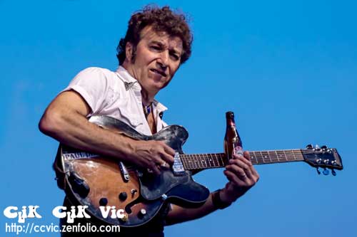 Photo of the Paul James Band performing at the CNE Midway Stage on Aug 18 2014. Photo Credit Vincent Banial and Uniquely Toronto