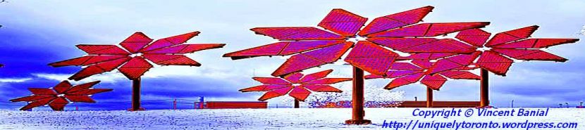 Silicon Wafer Trees. Copyright Vincent Banial and Uniquely Toronto