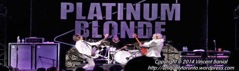 Photo of Platinum Blonde performing atthe Toronto CNE in 2014. Photo credit Vincent Banial and uniquelytoronto.com