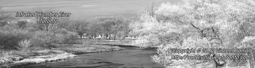 InfraRed photo of the Humber River in Toronto. Photo credit Vincent Banial