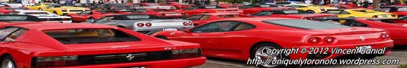 Photo at the 2012I Wish Ferrari event in Woodbridge Ontario.Photo credit Vincent Banial @ uniquelytoronto.com
