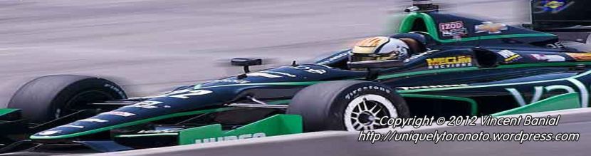 Photo of 2012 Hondy Indy racer in Toronto. Photo Credit Vincent Banial @ uniquelytoronto.com