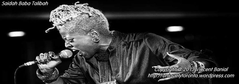 Saidah Baba Talibah performing at Yonge Dundas Sq, in Toronto 2013. Photo Credit Vincent Banial @ uniquelytoronto.com