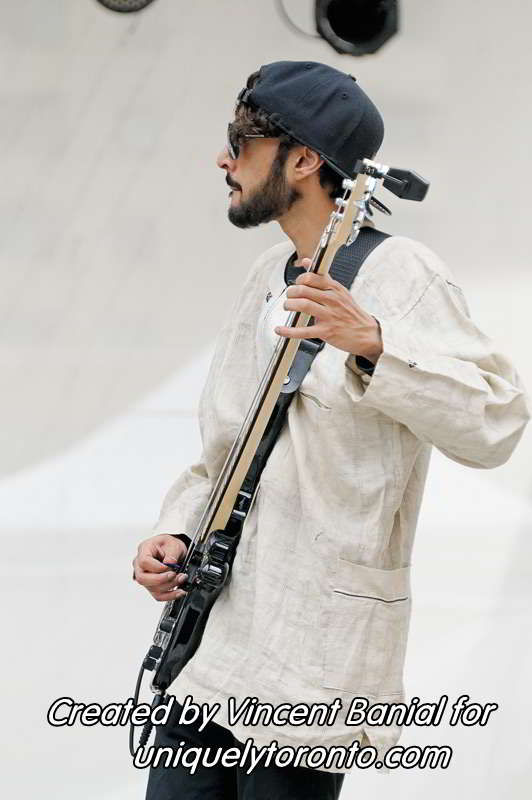 Photo of Katenan Dioubate - CHEKA performing at Yonge Dundas Square in Toronto on May 25 2015. Photo credit Vincent Banial
