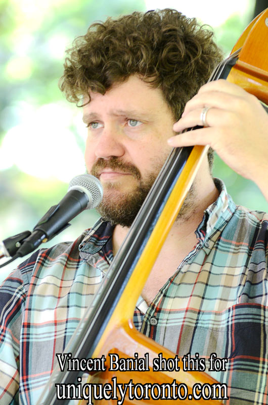 Photo of "The Jessica Stuart Few" performing on Monday, June 29th at St. James Park in Toronto. Photo credit Vincent Banial
