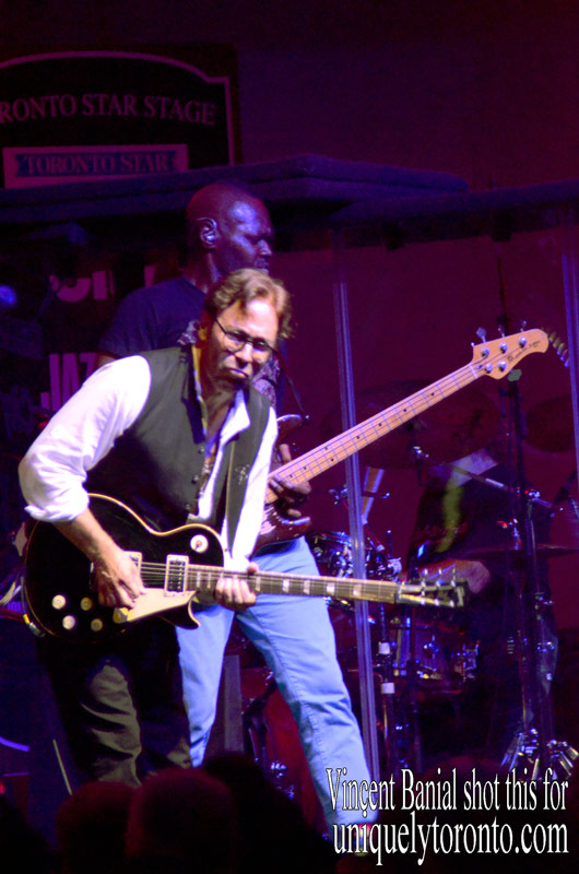 Al Di Meola performing on June 25 at Nathan Philips Square as part of the Toronto Jazz Festival. Photo credit Vincent Banial