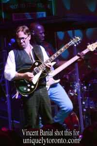 Al Di Meola performing on June 25 at Nathan Philips Square as part of the Toronto Jazz Festival. Photo credit Vincent Banial