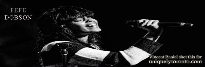 Photo of the "Fefe Dobson" concert at the Ontario Celebration Zone at Harbourfront Centre in Toronto on July 15 2015. Photo credit Vincent Banial