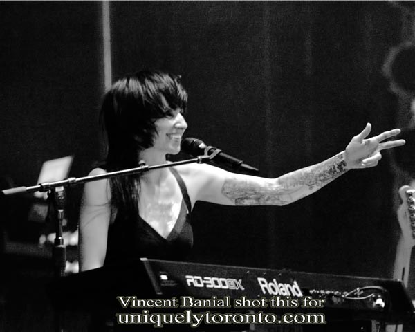 Photo of the LIGHTS concert at the CIBC Pan AM Park at the CNE grounds, as part of Toronto 2015 Panamania. Photo credit Vincent Banial