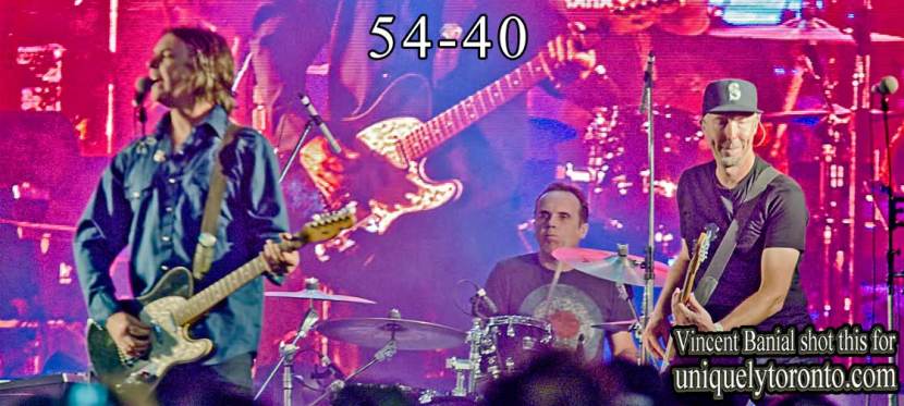 Photo of the "54-40" concert at Yonge Dundas Square sept 2015. Photo credit Vincent Banial