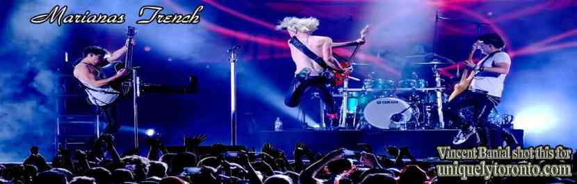 Photo of Marians Trench performing at Nathan Phillips Sq in Toronto. Photo credit Vincent Banial