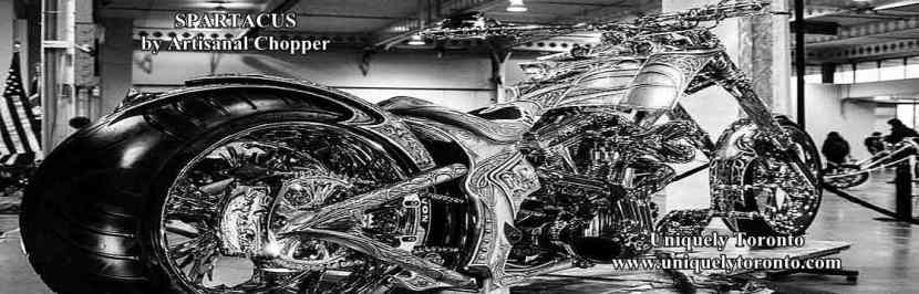 Photo of SPARTACUS, a customer Chopper built by Artisanal Chopper. Photo credit Vincen Banial