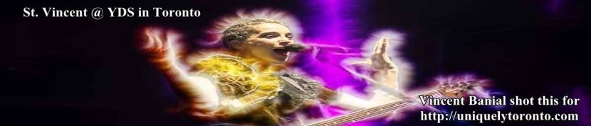 St. Vincent performing in Toronto. Photo credit Vincent Banial