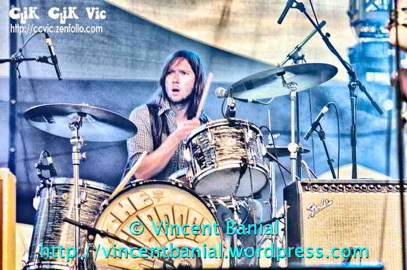 Photo of "The Sheepdogs" in concert at the Festival of Friends 2011. Photo credit Vincent Banial