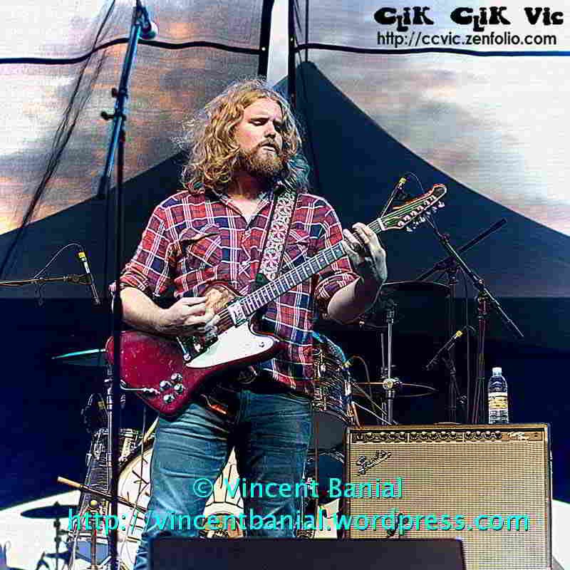 Photo of "The Sheepdogs" in concert at the Festival of Friends 2011. Photo credit Vincent Banial
