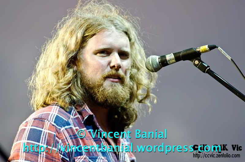 Photo of "The Sheepdogs" in concert at the Festival of Friends 2011. Photo credit Vincent Banial