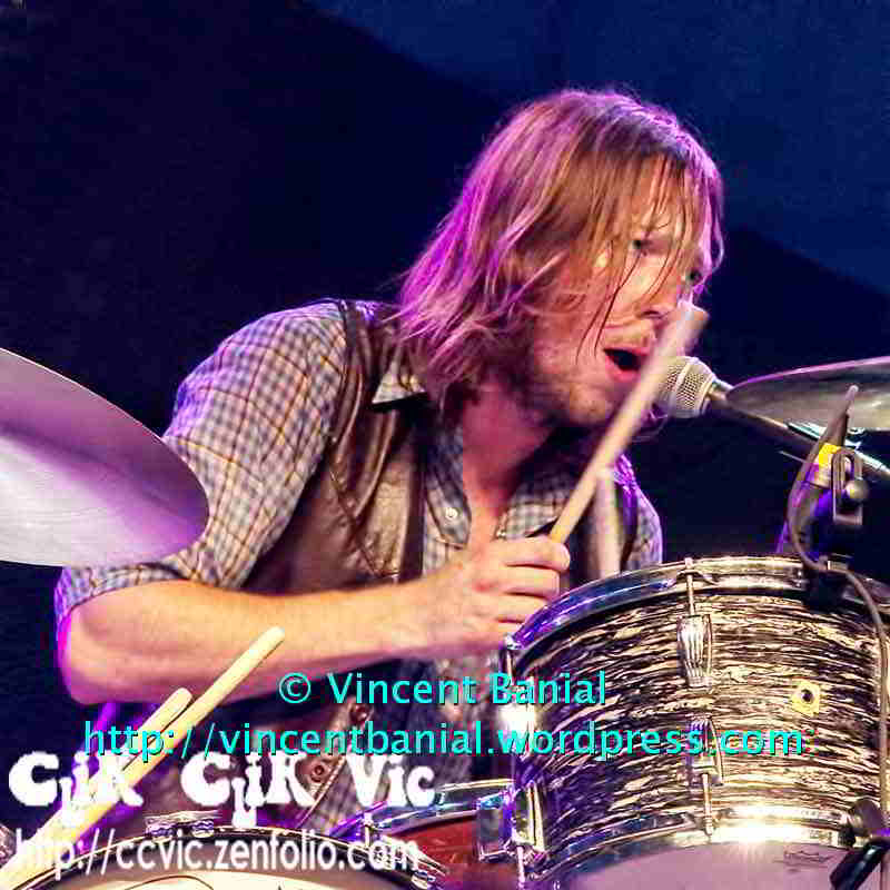 Photo of "The Sheepdogs" in concert at the Festival of Friends 2011. Photo credit Vincent Banial