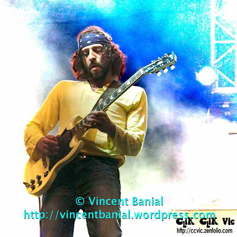 Photo of "The Sheepdogs" in concert at the Festival of Friends 2011. Photo credit Vincent Banial