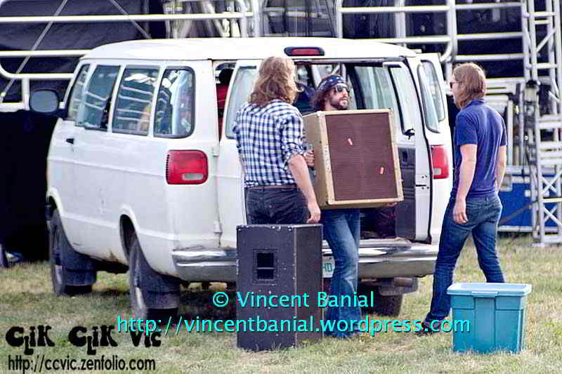 Photo of "The Sheepdogs" in concert at the Festival of Friends 2011. Photo credit Vincent Banial