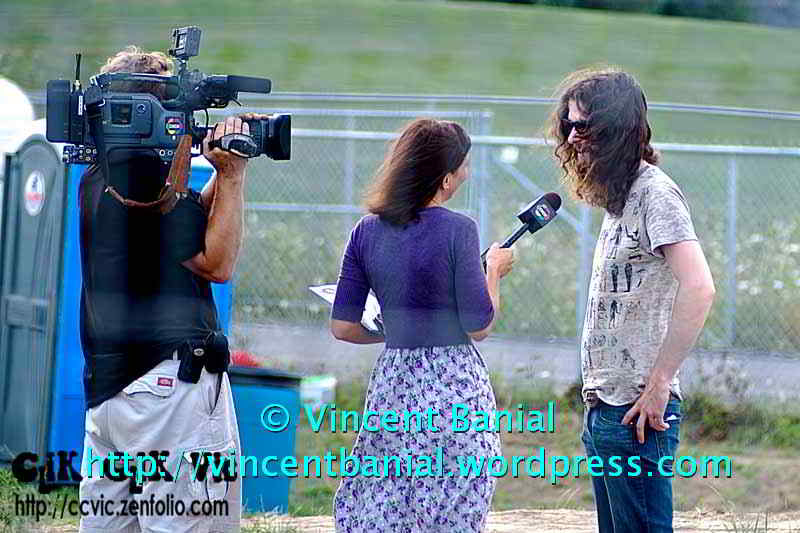 Photo of "The Sheepdogs" in concert at the Festival of Friends 2011. Photo credit Vincent Banial