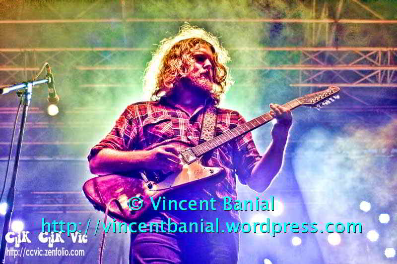 Photo of "The Sheepdogs" in concert at the Festival of Friends 2011. Photo credit Vincent Banial
