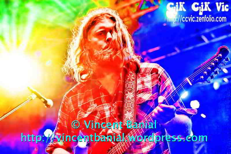 Photo of "The Sheepdogs" in concert at the Festival of Friends 2011. Photo credit Vincent Banial