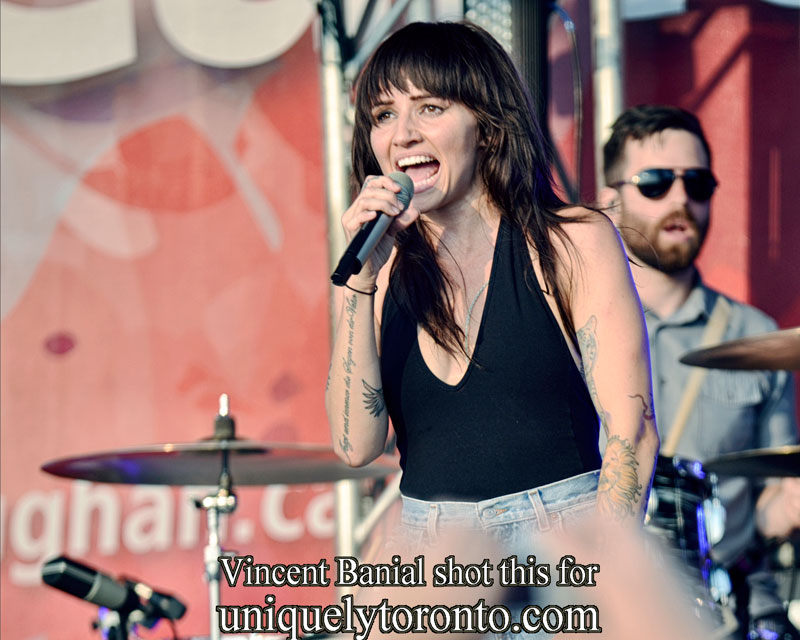 "Lights" in concert in Vaughan Canada Day 2015. Copyright Vincent Banial