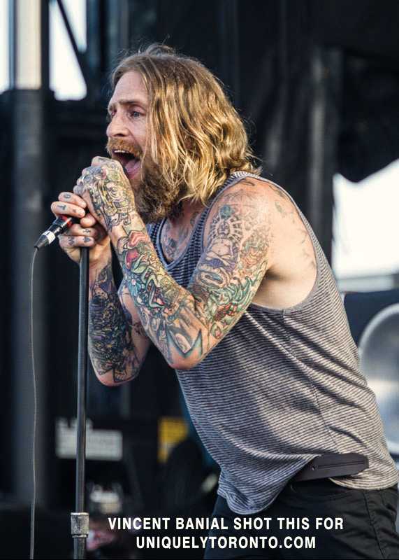 Photo of "Brian Byrne" of "I Mother Earth" performing at WTFest in Brantford in 2015. Photo Credit Vincent Banial