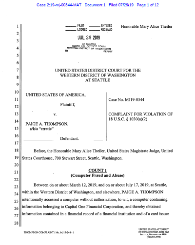 Paige Thompson Indictment - pg1